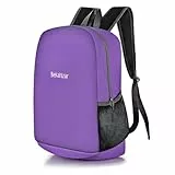 Bekahizar Leichter Rucksack 20L Klein Wanderrucksack für Männer, Frauen, Kinder, Hiking, Sport, Reisen, Klettern (Lila)