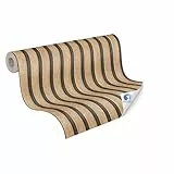 Livingwalls vorgeleimte Vliestapete DESIGNDROP - Tapezieren ohne Kleister - Braun, Beige, Schwarz - Holzoptik Tapete Made in Germany - 784591