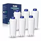 Filswa Delonghi Wasserfilter Ersatz für Kaffeevollautomaten, Kompatibel mit ECAM-Serie, Dinamica, Magnifica & Magnifica S/Evo, ETAM Autentica, Eletta Explorer, Prima Donna, Rivelia, Esam, DLSC002