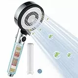 Nafall Duschkopf mit Filter, Hochdruck Handbrause mit Antikalk Filtration, Duschkopf Wassersparend mit 5 Strahlarten, Hochdruck Duschbrause, Sparduschkopf für Harte Wasser, Bakterien