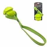 SKIPDAWG Wurfball mit Schlaufe für Hunde, robust und schwimmfähig, Hundespielzeug, Ball für Hunde, Zerrspielzeug