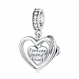 Forever in My Heart Charm passen für Pandora Armband Sterling Silber 925 Herz Anhänger Charms Bead Frauen Mädchen Geschenk