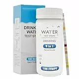 BCHKO 100pcs 9-in-1 Trinkwasser Teststreifen Wassertester für Leitungswasser Wasserqualität Analyse Gesamthärte Blei Kupfer Nitrat