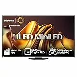 Hisense 65U8NQ 164cm (65 Zoll) Fernseher, 4K Mini LED ULED HDR Smart TV, Quantum Dot, 120Hz/ 144Hz VRR, HDMI 2.1, Game Mode Pro, 2.1.2 Kanal Sound, Dolby Vision IQ & Atmos, Anthrazit, [2024]