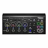 Roland BRIDGE CAST X Dual Bus Gaming Mixer & Video Capture | Professionelles Audio-Streaming-Interface für Online-Gamer & mehr | 32-Bit Hardware-DSP | USB-C Verbindung für Windows und Mac