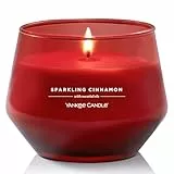 Yankee Candle Studio Duftkerze, Mittelgroße Kerze Sparkling Cinnamon, Lang brennende Kerzen: 35-50 Stunden, Stilvoll designtes Glas mit rotem Wachs,Perfekte Geschenke für Frauen, Geschenke für Mütter