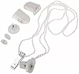 GARDINIA Seitenzug-Zubehör, Umbau-Set Rollos, GT-1, Ersatzteil zur Nischen-, Decken- und Wandmontage, 105 x 5 x 3 cm, Kunststoff, Weiß