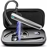 Atheewon V5.3 Bluetooth Headset, Headset Kabellos Freisprech mit ENC Dual Geräuschunterdrückung Mic, 120 Std Spielzeit In-Ear mit LED-Ladebox, Bluetooth Ohrhörer für Handy/Trucker Fahrer/Geschäft