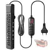 FEDOUR 200W 400W Aquarium PTC Heizung mit Kontrolleur: Digitales Aquarium Heizstab für Fisch- und Schildkrötenbecken 100-400L, Tauchbare Aquarienheizung mit Schutzgehäuse
