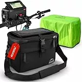 Borgen KLICKfix Lenkertasche Smartphone - Wasserabweisend und geräumig Fahrradlenkertasche 6 L - Fahrradtasche Lenker ebike - Fahrradtasche Handy