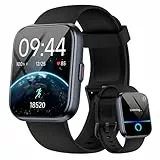 Smartwatch Herren Damen, 1.8' Smart Watch mit Telefonfunktion/Alexa, Fitnessuhr mit Herzfrequenz/Schlafmonitor, IP68 Wasserdicht Smartwatch für iPhone/Android, Uhren Herren Schrittzähler