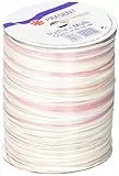 PRÄSENT C.E. Pattberg Raffia-Multicolour Bastband weiß-Creme-rosa, 50 m Geschenkband zum Einpacken, 5-strängiges Bastelband für Geschenke, Zubehör zum Dekorieren & Basteln