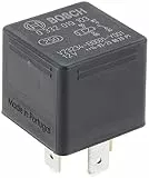 Bosch 0332019103 Mini-Relais 12V 30A, IP5K4, Betriebstemperatur von -40° bis 100°, Schließer-Relais, 5 Pins
