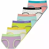 INNERSY Unterhosen Mädchen Baumwolle Unterwäsche für Teenager Atmungsaktiv Pantys Pack of 6 (10-12 Jahre, Macaron-Farbe)