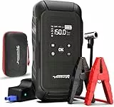 VoltSurge Starthilfe Powerbank mit Kompressor, 7000A Starthilfe mit 150PSI Luftkompressor (Alle Benziner oder 10.0L Diesel) 12V Notfallstarter, Starthilfegerät, LED-Taschenlampe (7000A)