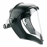 Honeywell 1011624 Bionischer Gesichtsschutz mit kratzfester/Fogban-beschichteter transparenter Polycarbonat-Linse, dielektrisches Design, bequeme Passform mit Brille und Atemschutzmaske (1 Stück)