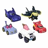 Fisher-Price Bathwheels Fahrzeug Multipack - Batmobil, Redbird, Kitty, Snowy und Batwing im Die-Cast-Fahrzeugset im Maßstab 1:55 für tollen Rennspaß, für Kinder ab 3 Jahren, HML20