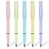 TIESOME 5Pcs Ewiger Bleistift, Unendliche Bleistift Inkless Bleistifte Eternal mit Radiergummi Unbegrenztes Schreiben, Wiederverwendbare Infinity Pencil, NO-Sharpening Bleistifte für Kinder Student