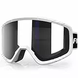 Findway Skibrille, Snowboard Brille für Brillenträger Herren Damen Erwachsene Jugendliche, OTG, UV-Schutz Kompatibler Helm, Anti Fog Erwachsene Ski Goggles für Skifahren/Skaten/Schneemobil