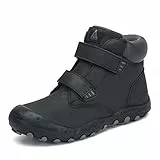 Mishansha Kinder Wanderschuhe Trekking Wanderstiefel Outdoor Trekkingschuhe Schwarz 28 EU