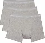 Calvin Klein Herren 3er Pack Boxershorts Trunks Unterwäsche, Grau (Grey Heather), M