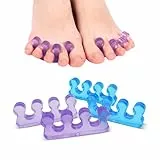 SUNFATT 4 Stück Zehentrenner Pediküre - Zehenspreizer - zehentrenner damen silikon,Nagellack - Wiederholbare waschbare Silikon toe spacer