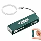 ACEBEAM Keylite 500 Extrem Hell LED Schlüsselanhänger Taschenlampe, Aufladbar, ultrakompakte flache Taschenlampen mit Dual-LEDs, 6 Modi, kleine MINI Taschenlampe für Notfälle, Zuhause(Türkis)