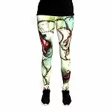cosey - Bedruckte Bunte Halloween Leggins (Einheitsgröße) - Design Zombie