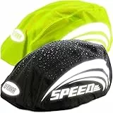 JSHAHA 2er Pack Fahrradhelm Überzüge Fahrradhelm Regenschutz (Schwarz Grün)