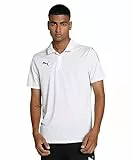 PUMA Herren Teamliga Sideline Polo Shirt , Weiß , L