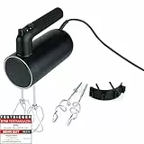 Wilfa Handmixer Smooth Mix 500 I 500 W I 5 Geschwindigkeiten I Boost-Funktion & Auswurf-Funktion I inkl. Schneebesen + Knethaken I 1,4m langes Kabel I bis zu 1,5kg Teig I Zubehör-Halterung (schwarz)