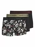 JACK & JONES Herren Jacflower Micro Fiber 3 Pack Boxershorts, Schwarz, XL EU