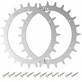 Dxyue 167 mm rutschfeste Edelstahl-Spikes für Yard Force Easymow260/400RI/280R Mähroboter, 2 Zugspikes, 12 Schrauben