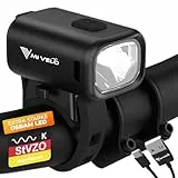 MIVELO Fahrradlicht vorne - Frontlicht - Fahrradlampe mit Power Akku - Licht für Fahrrad USB-aufladbar & 100% wasserdicht, MTB, Rennrad, Gravel Bike usw.