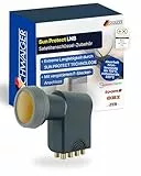 SCHWAIGER Octo LNB digital Sun Protect I Low Noise Blockconverter für 8 Teilnehmer I ohne Multischalter betreibbar I extrem wetterfest für störungsfreien SAT-Empfang I anthrazit