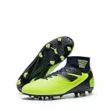 DREAM PAIRS Fußballschuhe Herren Top Professionelle Trainingsschuhe Professionelle Stollen Spikes Cleats Schnürsenkel Football Schuhe,Size 44,Neongelb,SDSC2407M
