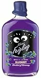 Kleiner Feigling Special Edition Blueberry 0,5 L – Feinster Vodka und Fruchtige Blaubeere – Der kultige Feier-Schnaps für jede Feier – Frech, fruchtiger Shot – 15 % Vol.
