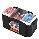 QUICARD Automatischer Kartenmischer – Leise & Mit 2000 mAh Akku – Mischt 2 Kartensätze – Kompatibel mit Poker, Bridge, Rommé, Skat
