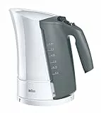 Braun Household Braun Multiquik 3 WK 300 | Wasserkocher mit Automatischer Abschaltung | Schnellkochsystem | 1,7 Liter | Herausnehmbarer Kalkfilter | 2200 Watt | weiß, Einheitsgröße