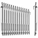 com-four® 16x Zelt-Heringe aus Stahl - robuste Erdnägel in V-Form für Camping und Outdoor - ideal für normalen Boden 235mm - V Profil