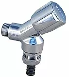 SCHELL 033920699 Geräteschrägsitzventil COMFORT , für Waschmaschinenanschluss 1/2', chrom , COMFORT-Griff, Fettkammeroberteil, Sicherungskombination, Rosette ,54mm, Rückflussverhinderer, Rohrbelüfter, Schlauchverschraubung