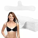Hopton BH Einlagen Schwitzen, 10 Stück BH Einlagen,Baumwolle Unterbrust Schwitzschutz, 3-Lagige Waschbare BH Polster Einlagen,Brust Pads für Frauen(46 X 8 cm)