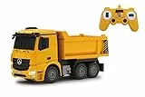 JAMARA 405108 - Muldenkipper Mercedes Arocs 1:26 2,4G - Kippmulde hoch/runter, Licht vorne, profilierte Gummireifen