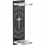 fuxunamz Lichtschwert Wandhalterung Acrylmaterial, Schwertständer für Lichtschwert Wandmontierte Schwertständer, Vertikale Schwerthalter Wand für Die Meisten Lichtschwert Displays Geschenk