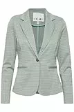 ICHI IHKATE Damen Blazer Kurzblazer Jacke mit Stretch und Reverskragen, Größe:XS, Farbe:Ether (144506)