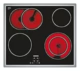 Siemens ET645HN17E Kochfeld Elektro, 58.3 cm, Flachrahmen-Design, Digitales Funktionsdisplay, schwarz