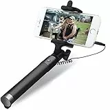 Retoo Selfie Stick mit 360 Grad drehbarer, Teleskopstab, Monopad, Erweiterbar Handystativ, Handyhalter, Handystativhalter, Einbeinstativ für iOS, Android, Smartphone, 74 cm, Schwarz