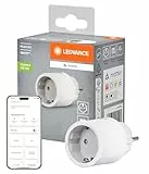 LEDVANCE SMART+ Indoor Plug, Smarte Steckdose mit Matter over WiFi, zur Einbindung konventioneller Geräte ins Smart Home, kompatibel mit Alexa, Google & Apple, misst&spart Stromverbrauch, weiss,1-Pack