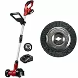 Einhell Akku-Fugenreiniger GC-CC 18 Li Kit Power X-Change (18 V, wechselbare Fugenbürsten aus Nylon & Stahldraht, Teleskop-Führungsholm, inkl. 2,0 Ah Akku, Ladegerät und 2X Nylonbürsten)
