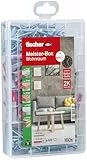 fischer Meister-Box Wohnraum, 160-teiliges Dübel- und Schraubenset, 6-8 mm Durchmesser, 30-50 mm Länge, für Heimwerker und Profis, universeller Einsatz für unbekannte Untergründe im Innenbereich